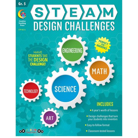 CREATIVE TEACHING PRESS STEAM Design Challenges Resource Book, Gr. 5 8212
